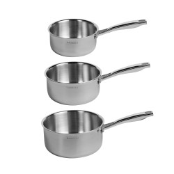 Lot de 3 casseroles Tripli 16/18/20 cm