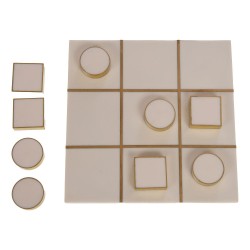Tic tac tao en résine blanc