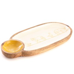 Plat 1 bol Diane 43x20 cm 