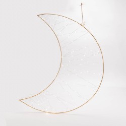 Lune led à suspendre 80 cm 