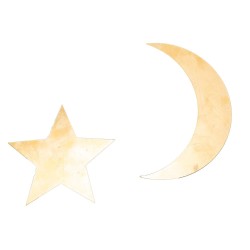 Lune métal 13 cm 