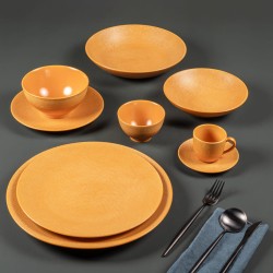Assiette de présentation Vésuvio safran 31 cm