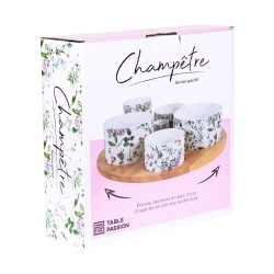Service apéritif 6 pièces Champêtre