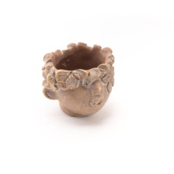 Cache pot Bisous doré petit modèle