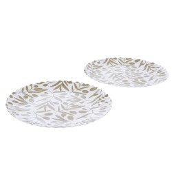 Lot de 2 assiettes mélamine Olivia 27 cm