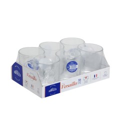 Mug Versailles Lys transparent 26 cl (lot de 6)