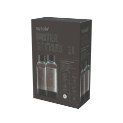 Pack de 2 bouteilles noires 1L