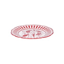 Assiette à dessert Napoli rouge 21 cm (lot de 6)