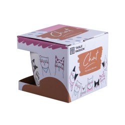 Bol à soupe Le Chat avec couvercle et cuillère 75 cl (1 modèle aléatoire)