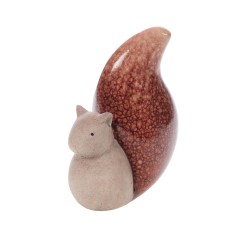 Lot de 2 écureuils terracotta
