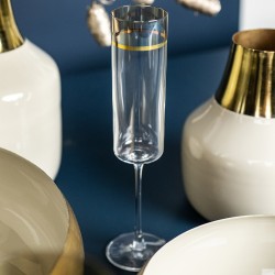 Flûte à champagne Exter or 17 cl (lot de 6)
