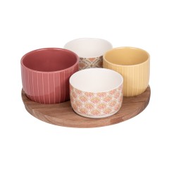 Set apéritif 4 pièces Rangoli