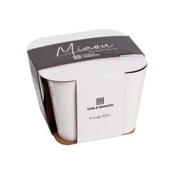 Coffret de 4 mugs Miaou 35 cl
