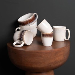 Coffret de 4 gobelets beige Bardenas