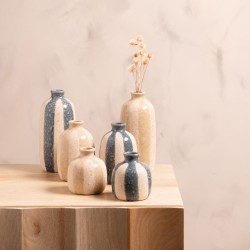 Set de 3 vases Terrano bleu