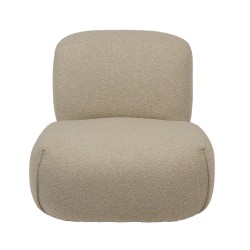 Fauteuil beige Cyrus