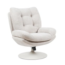 Fauteuil Magnum beige et blanc