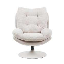 Fauteuil Magnum beige et blanc