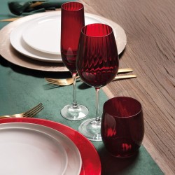 Flûte rouge Santa 19 cl (lot de 6)