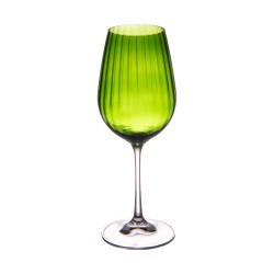 Verre à pied vert Santa 35 cl (lot de 6)