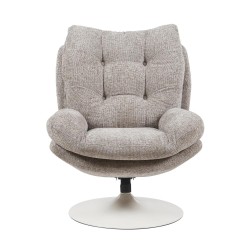 Fauteuil Magnum taupe blanc
