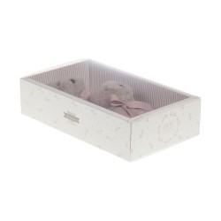 Coffret doudou et hochet ours
