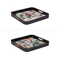 Plateau carré Floralys 35 cm (1 modèle aléatoire)