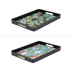 Plateau rectangle Eden 42x30 cm (1 modèle aléatoire)