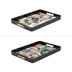 Plateau rectangle Floralys 42x30 cm (1 modèle aléatoire)