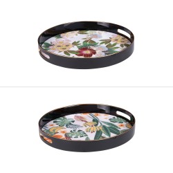 Plateau rond Floralys 37 cm (1 modèle aléatoire)