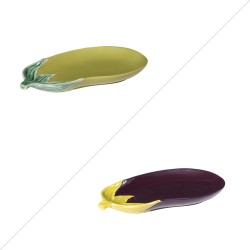 Plat Aubergine 30x18 cm (1 modèle aléatoire)