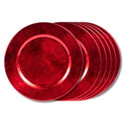 Assiette rouge paillette 33...