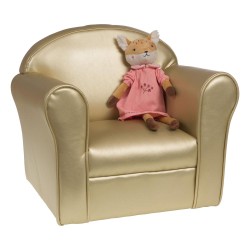 Fauteuil Club enfant doré