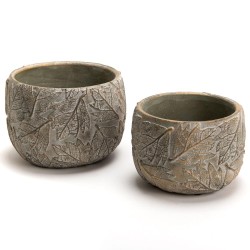 Cache pot Feuille doré grand modèle