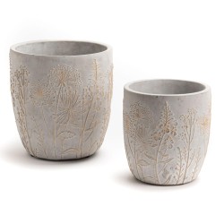 Cache pot Floral doré petit modèle
