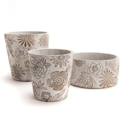 Cache pot Fleurs petit modèle 