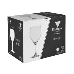 Boite de 6 verres à pied trempés Rodio 32 cl