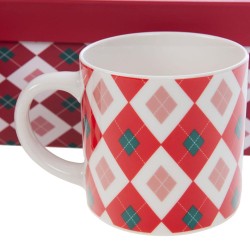 Coffret 2 mugs rouges Santa
