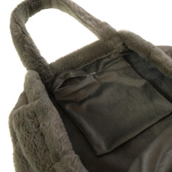 Tote bag luxe kaki