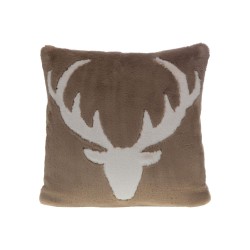 Coussin Cerf Luxe Taupe...
