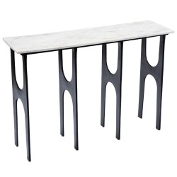 Console marbre blanc Ethnique