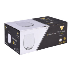 Boîte de 6 gobelets trempés Victoria 35 cl