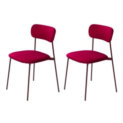 Chaise Elma framboise (lot...