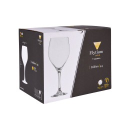 Boite de 6 verres à pied trempés Iridion 44 cl