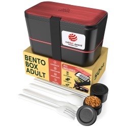 Bento Encastrable 1,5 l noir et bois de rose