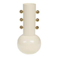 Vase Poésie crème 22 cm en...