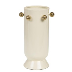 Vase Poésie crème 20 cm en...