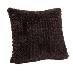 Coussin Chevron chocolat