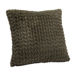 Coussin chevron Kaki 40x40 cm