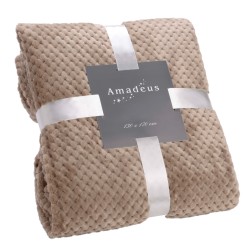 plaid damier 130x170 taupe 